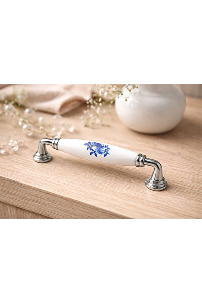 Porcellana Perla (16CM) -Porselen Kapak Dolap Çekmece Mutfak Banyo Mobilya Ku...
