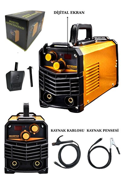 MOONSHOP Pro Alman 200 Amper Çift Kartlı Hava Soğutmalı Invertec Compact Kayn...