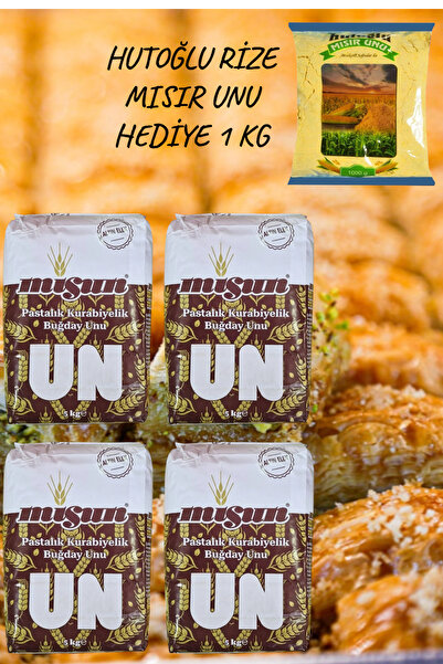 MİS UN Altın Elek Pastalık Kurabiyelik Un 5 Kg X 4 Adet & 1 kg Hutoğlu Markal...