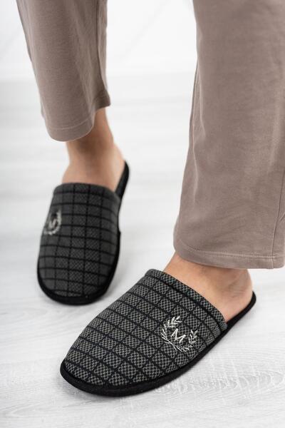 Moda Frato Modafrato 3'LÜ Paket Motif Erkek Terlik Ev Terliği