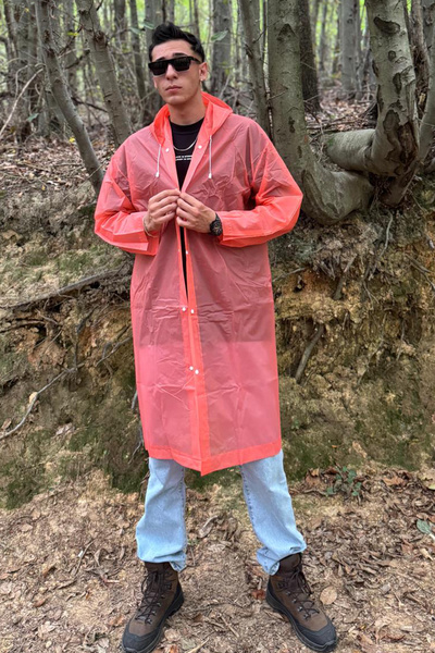 Mollycrush Unisex Raincoat – Lightweight Waterproof Long Raincoat with Hood