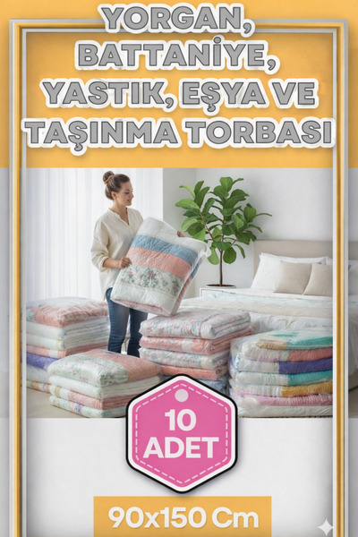 erfa plastik ambalaj 1984'den beri 90x140 Cm 10 Adet 1.Kalite Naylon Torba Bü...