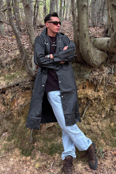 Mollycrush Unisex Raincoat – Lightweight Waterproof Long Raincoat with Hood