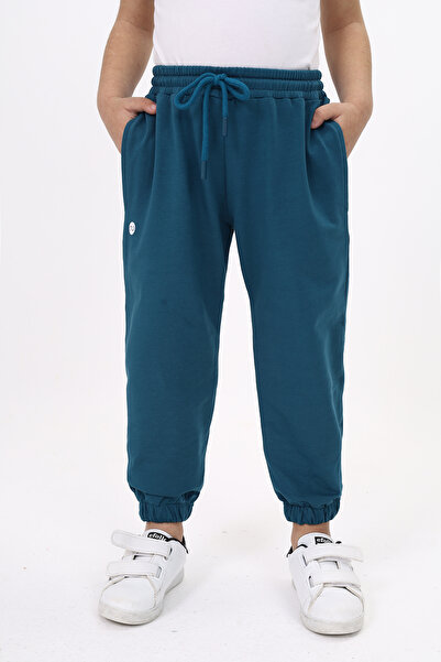 Toontoy بنطال رياضي أساسي للأولاد مطبوع بخصر مطاطي وجيب - خيطين