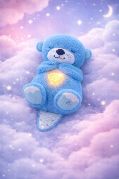 Zirve Işıklı Nefes Alan Peluş Su Samuru 33 cm Pilli Uyku Arkadaşı Güven Veren...