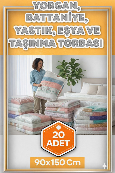 erfa plastik ambalaj 1984'den beri 90x140 Cm 20 Adet 1.Kalite Naylon Torba Bü...