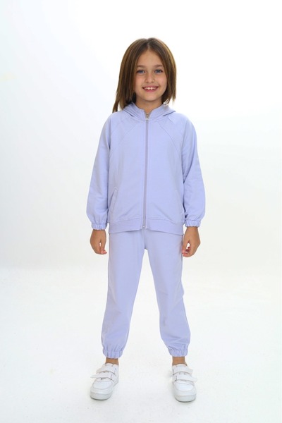 Toontoy طقم بناتي مكون من قطعتين: سويت شيرت بأكمام راجلان وجيوب وسروال رياضي ...