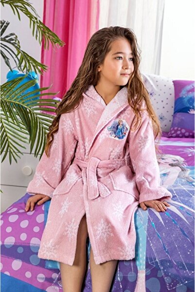 Özdilek مجموعة رداء حمام الأطفال المرخصة من فروزن تراست ديزني للأعمار من 5/6 ...