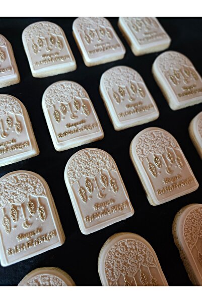 Mimosa Bakery Ramazan Özel Şeker Hamurlu Butik Kurabiye-20 Adet Krem Rengi