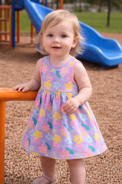 MBK GARDEN Kız Bebek Çiçek Baskılı Renkli Yazlık Elbise 6/9,9/12,12/18,18/24 Ay