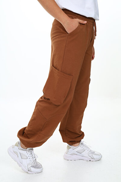 Toontoy بنطال رياضي غير متماثل للأولاد مكون من جيب جانبي كبير قطع مع أربطة مط...