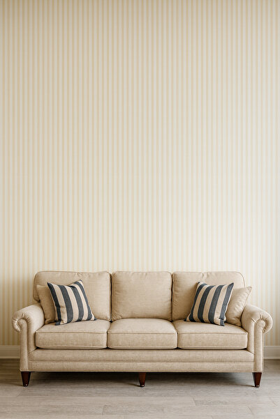 Zimmer 12642 Looney Tunes 5m2 Duvar Kağıdı - 53x1000cm Düz Çizgili Duvar Kağıdı