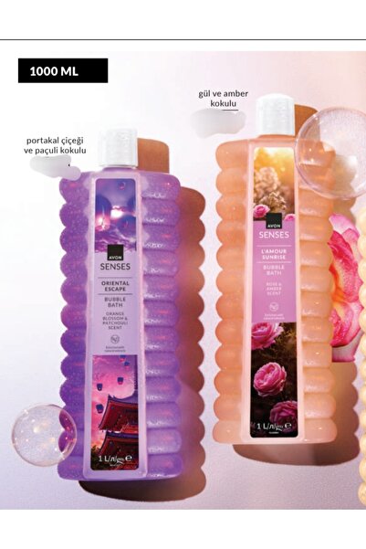 AVON SENSES PORTAKAL CIÇEGI KOKUL LIK 2 LI DUŞ JELLI SETDI---1LTLIK. TOPLAM 2LT