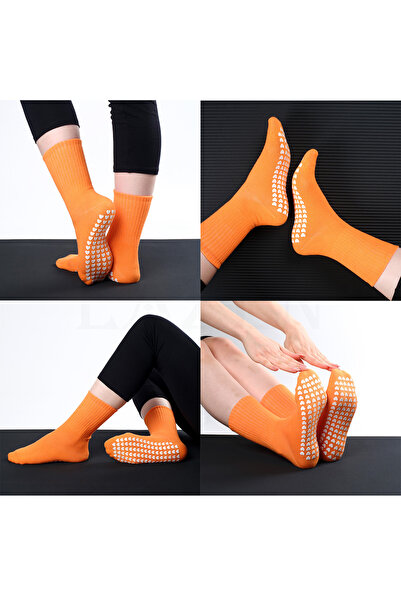 Lazen Women's Pilates Yoga Socks - Reformer - Ballerina – Non-Slip Sole – Mix...