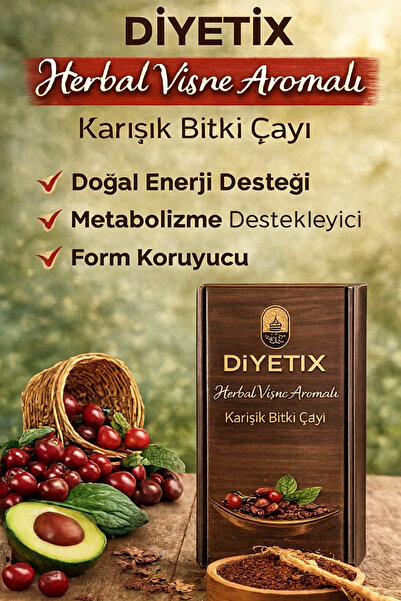 Diyetix Herbal Vişne Aromalı Karışık Bitki Çayı 30'lu