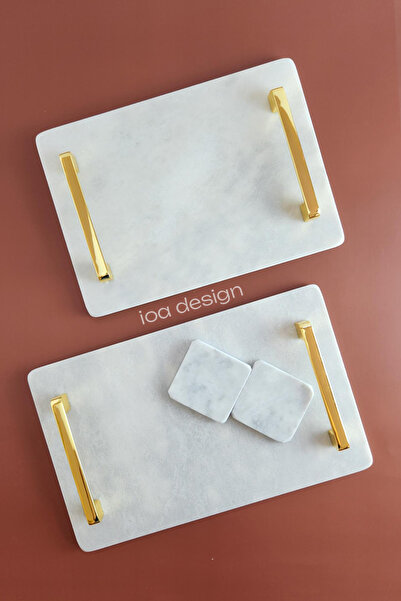 ioadesign Set de tăvi duble - Promise/engagement și tăviță de cafea pentru mi...