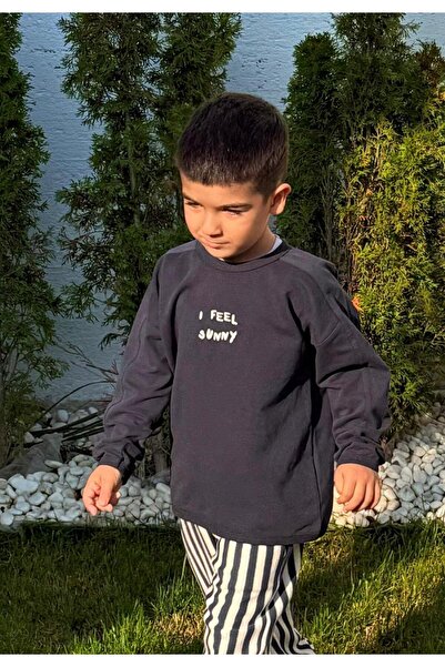 Cigit سترة مطرزة للأعمار من 1 إلى 7 سنوات، لون أنثراسايت