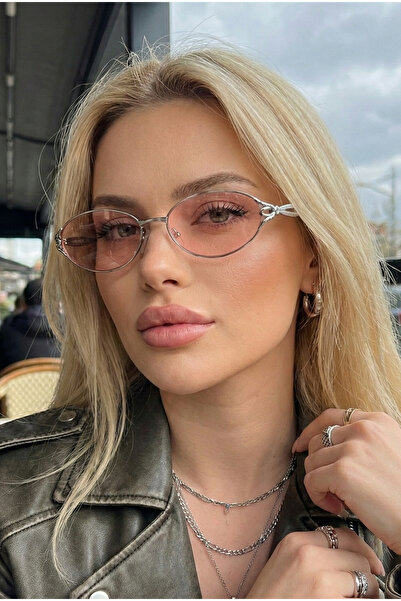 TARSS نظارة شمسية بيضاوية الشكل من معدن الفضة من بيرا |   ريترو فينتاج |   حم...