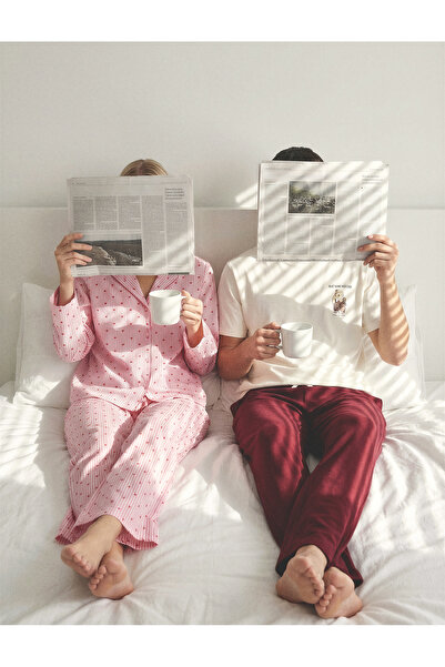 Koton Cămașă cu mânecă lungă și nasturi, cu decolteu în formă de inimă, cu du...