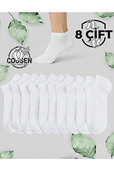 Cousen Cotton Bootie Socks Economical Unisex Short Socks 8-Pack