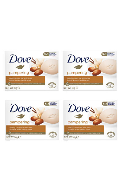 Dove PAMPERING BUTTER & VANILLA SOAP 4X90gm