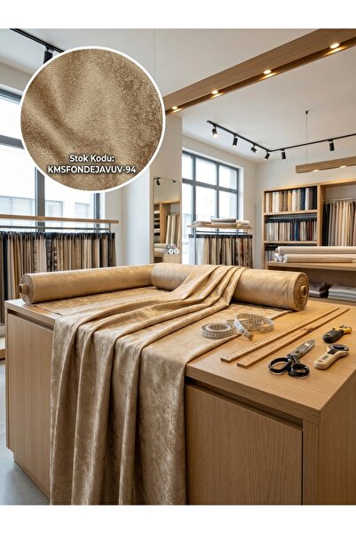 LEVENT ÖZEL Jakar Desenli Dokuma Fon Perdelik Kumaş 100en300boy