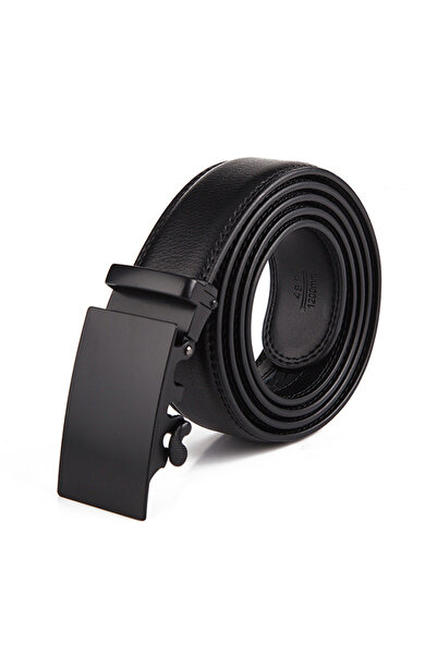 OEM Ανδρική Ζώνη, αυτόματη αγκράφα, ρυθμιζόμενη, 120cm, μαύρη