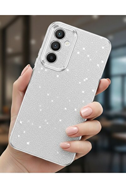 halkhouse Samsung Galaxy A54 Kılıf Premium Simli Göz Alıcı Darbe Emici Kamera...