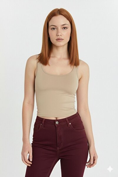 DALİAYILDIZ Women's Polyamide Wide Strap Lycra Bodysuit