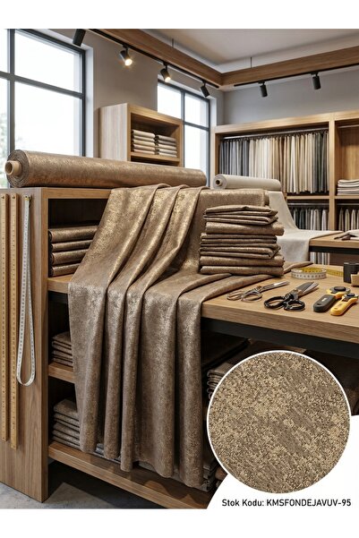 LEVENT ÖZEL Jakar Desenli Dokuma Fon Perdelik Kumaş 100en300boy