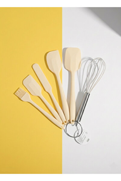 ÇınarGastro 6 Parça Silikon Isıya Dayanıklı Mutfak Servis Spatula Seti