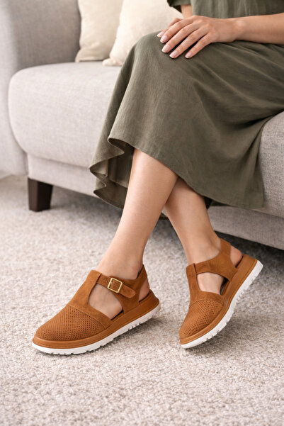 POTEEN Γυναικεία σανδάλια Ofi με ανατομική σόλα και αγκράφα, καθημερινά, μαλα...