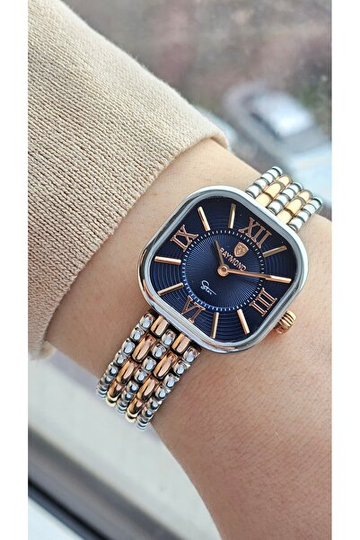 Raymond Rym-211503 Retro Square Steel Women's Watch - 2 Years Warranty Ipr-Bl