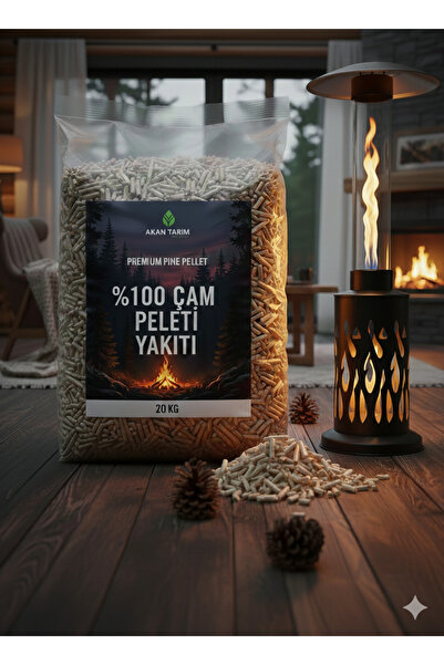 Akan Tarım Üst Kalite %100 Organik Çam Peleti 6mm | Pelet Sobası Yakıtı | Yük...