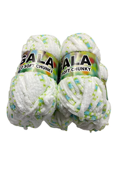 Gala Еко мека кадифена прежда за плетене, комплект от 5 броя, 500 г