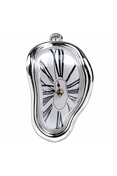 SPELT Eriyen Saat Salvador Dali Melting Clock Sürrealist Dekoratif Saniyesiz ...