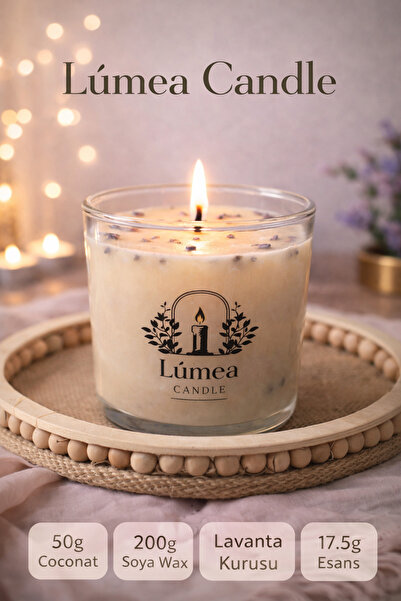 Lúmea Candle Lavender Ritual – %100 Doğal Lavanta ve Coconut Wax Soya Wax ile...
