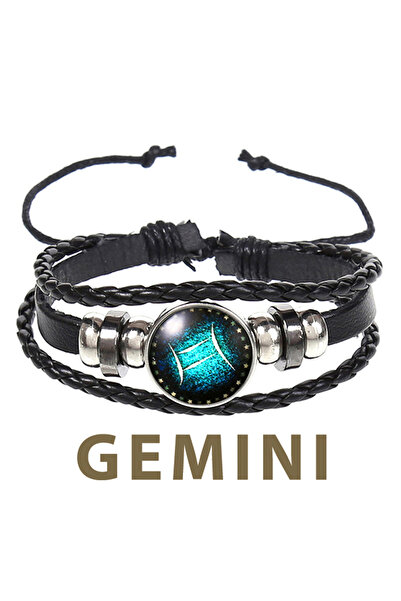 OEM Unisex Δερμάτινο Μενταγιόν Gemini, Ρυθμιζόμενο