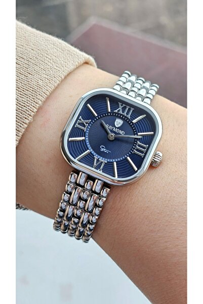 Raymond Rym-211503 Retro Square Steel Women's Watch - 2 Years Warranty Silver...