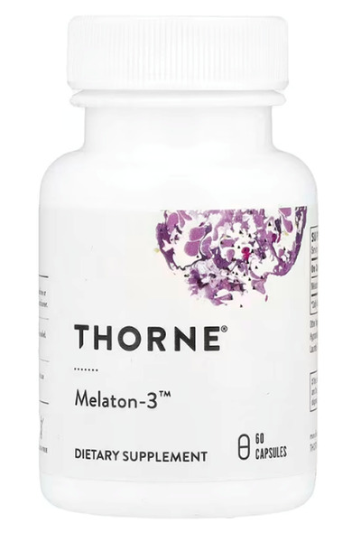 Thorne Melaton-3 60 Capsul Circadian Rhythms Restful - NSF Certified for Sport.