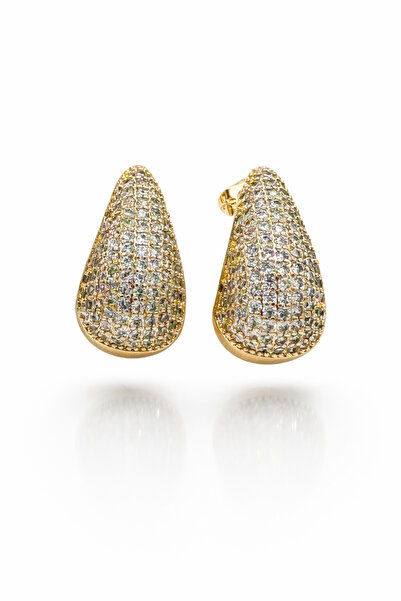 AUBRA Sole Ray Xuping Zircon Stone Steel Earrings Non-Tarnish Anti-Allergic R...