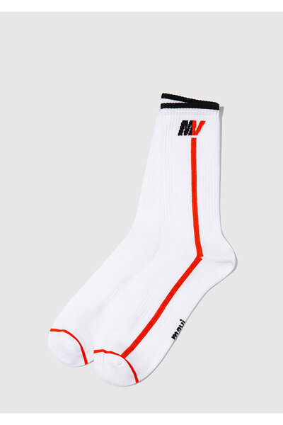 Mavi Mv Printed White Socks 0911746-602