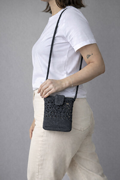 MSM El Örgüsü Telefon Çantası, Hasır Telefonluk