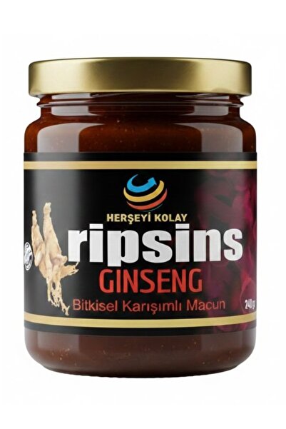 Herşeyi Kolay Ginsengli 240gr Ripsinss Ripsinsz Bitkisel, Atom Macunu Kuvvetl...