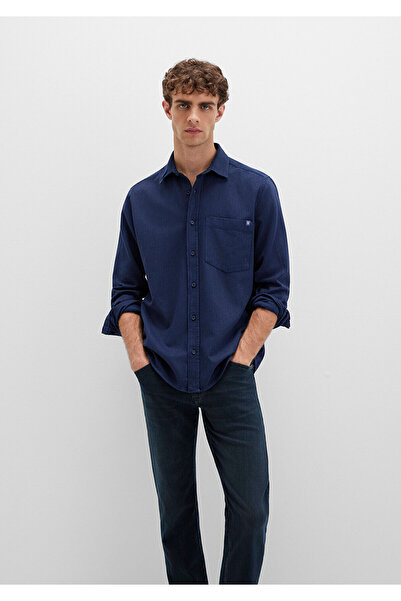 Mavi Striped Navy Blue Shirt Regular Fit / Regular Cut 0211775-91324