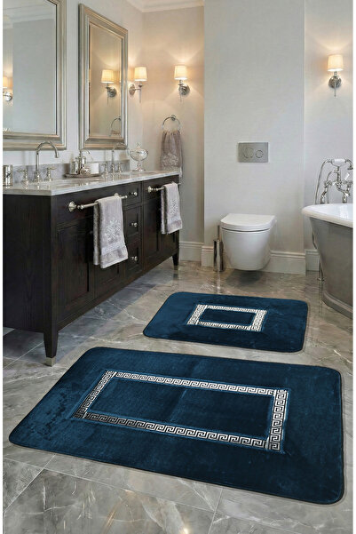 FeelHome Set de covorașe de baie ultra lux din 2 piese - bază anti-alunecare ...