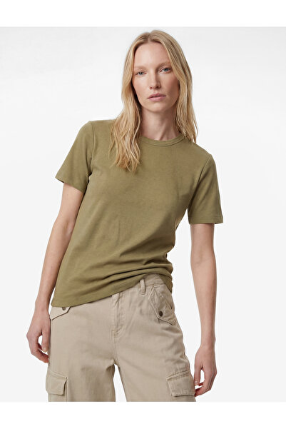 Koton Βασικό μπλουζάκι από βαμβακερό κοντό μανίκι με λαιμόκοψη