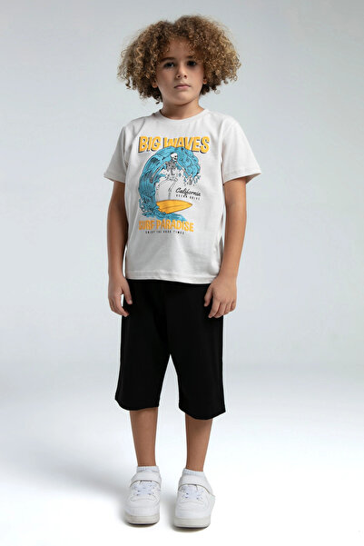 Rolypoly Boy's capri set - stone