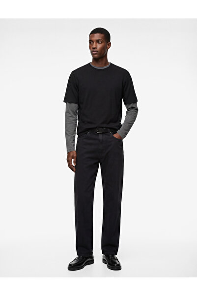 Koton Tricou cu mânecă scurtă din bumbac basic guler rotund