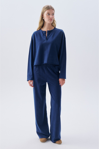 Mudo Regular Fit Elastic Waist Pants